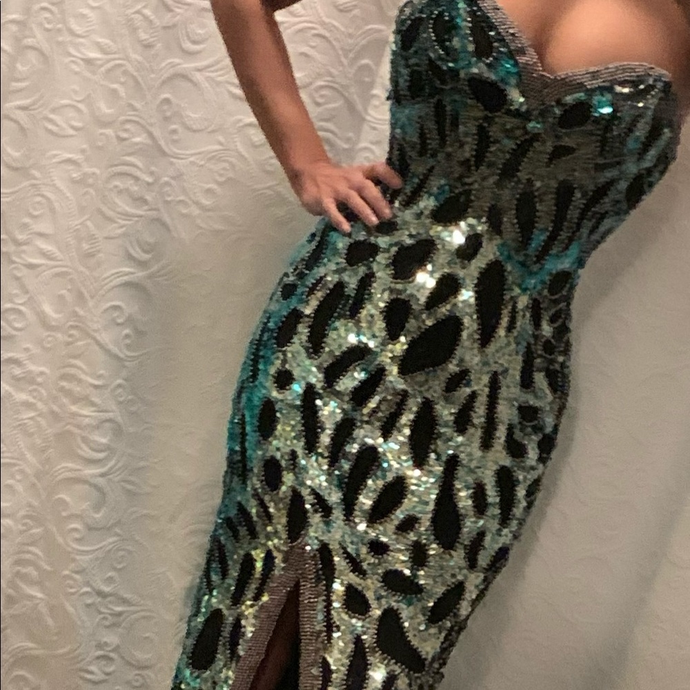Vintage 1980s NITE Line formal Dress size 4